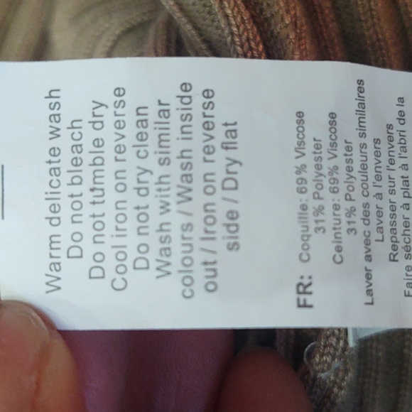 New Look Size 12 Mock Neck Ribbed Long Sleeve Dress with Front Split - Picture 11 of 11